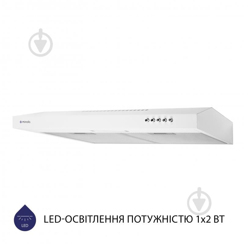 Витяжка Minola HPL 613 WH плоска - фото 4
