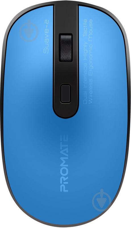 Мышка Promate Suave-2 Wireless Blue - фото 1