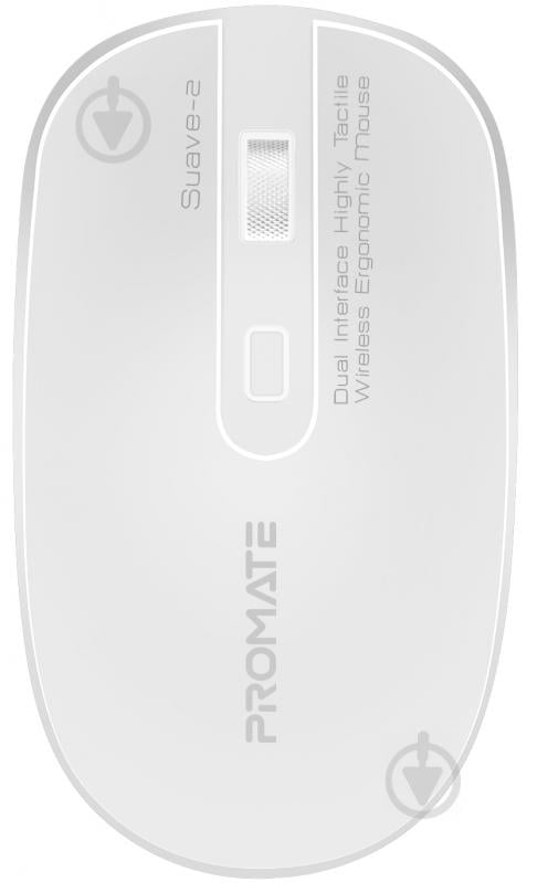 Мишка Promate Suave-2 Wireless White - фото 1