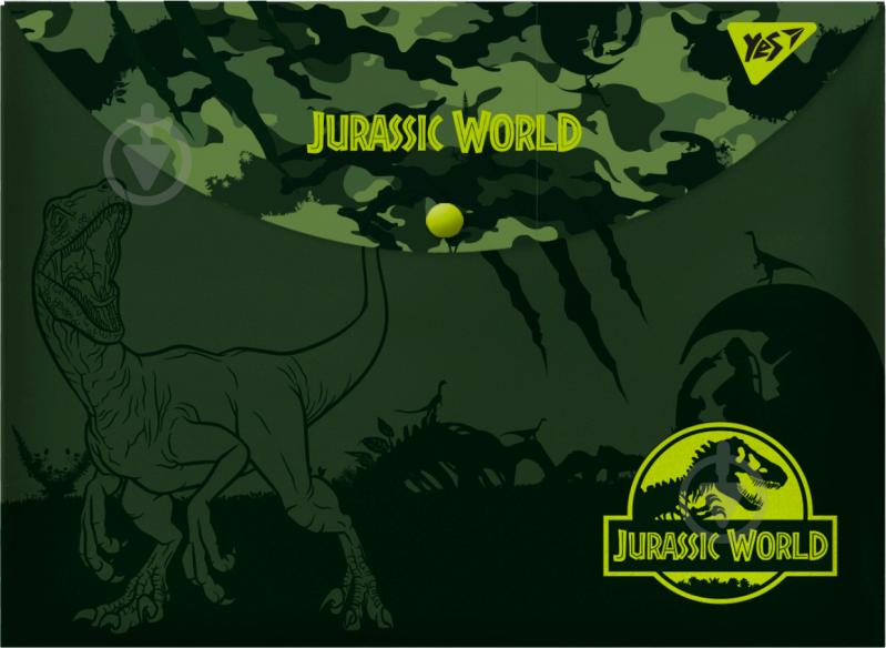 Папка-конверт на кнопці А4 Jurassic World YES 491739 - фото 1