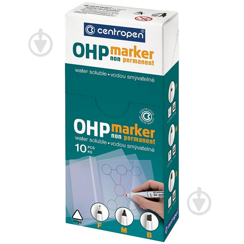 Маркер Centropen Non-Permanent ОНР синій 2646/03 - фото 2