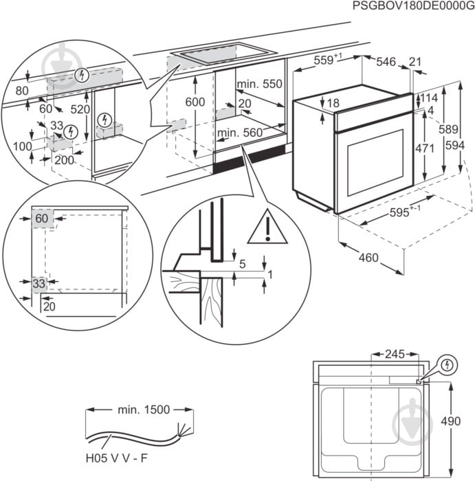 Духова шафа Electrolux OED5C50Z - фото 13