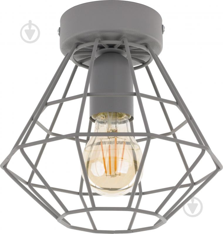 Люстра стельова TK Lighting Diamond 1x60 Вт E27 сірий 2293 - фото 1