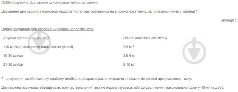 Лізиноприл №60 (10х6) таблетки 10 мг - фото 2