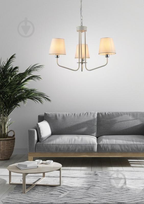 Люстра підвісна Candellux YORK 3x60 Вт E14 білий 50203098 - фото 2