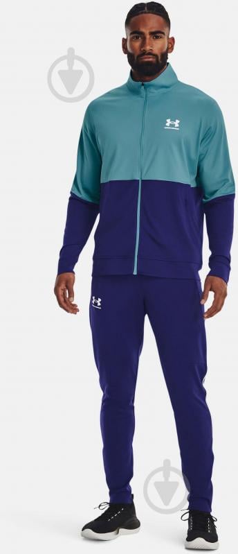 Брюки Under Armour PIQUE TRACK PANT 1366203-468 р. M синий - фото 3