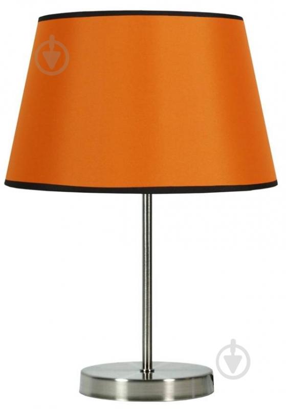 Настольная лампа декоративная Candellux PABLO 1x60 Вт E27 оранжевый/черный/хром 41-34106 - фото 1 Настольная лампа декоративная Candellux PABLO 1x60 Вт E27 оранжевый/черный/хром 41-34106 - фото 1