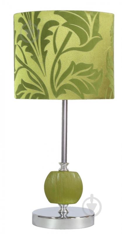 Настольная лампа декоративная Candellux CORT 1x60 Вт E27 зеленый/хром 41-34724 - фото 1 Настольная лампа декоративная Candellux CORT 1x60 Вт E27 зеленый/хром 41-34724 - фото 1