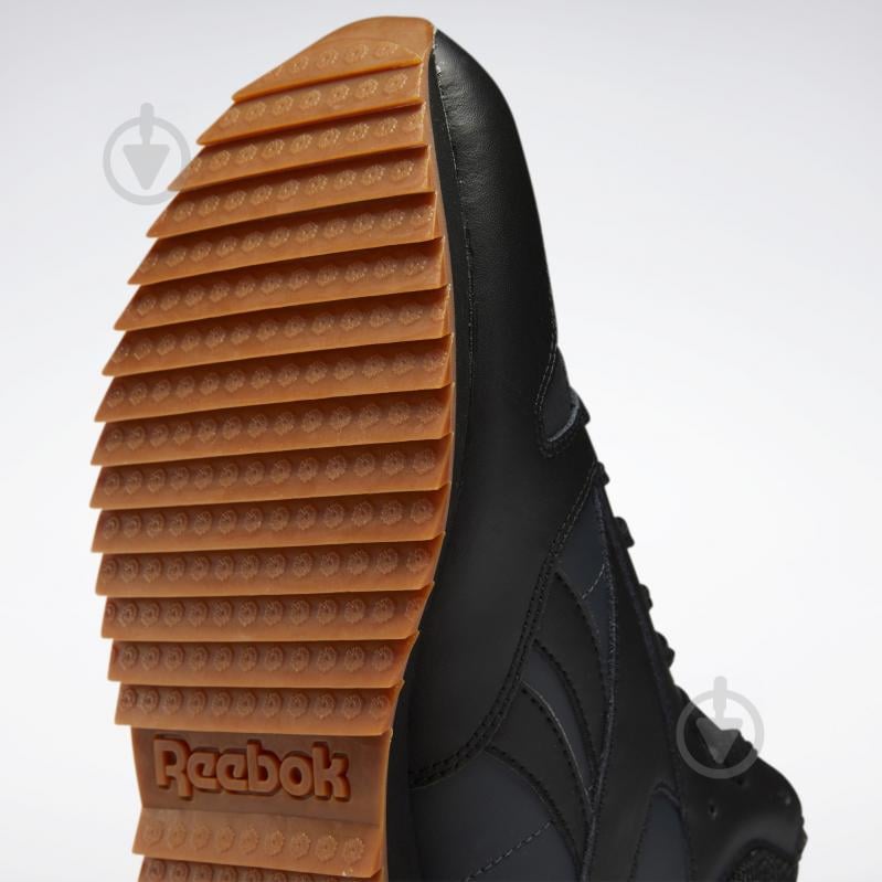 Кросівки чоловічі зимові Reebok CL LTHR MID RIPPLE FV9309 р.42 чорні - фото 8