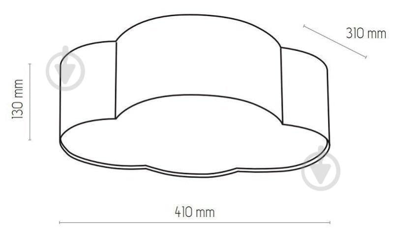 Люстра потолочная TK Lighting Cloud 15 Вт IP20 синий 1535 - фото 4