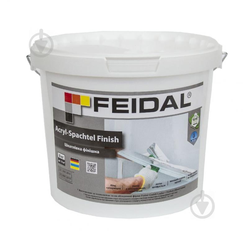 Шпаклівка Feidal Acryl-Spachtel Finish 8 кг - фото 1