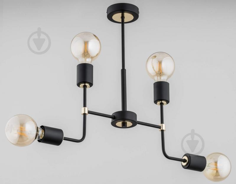 Люстра ALFA Transformers 4x60 Вт E27 черный 24874 - фото 1 Люстра ALFA Transformers 4x60 Вт E27 черный 24874 - фото 1