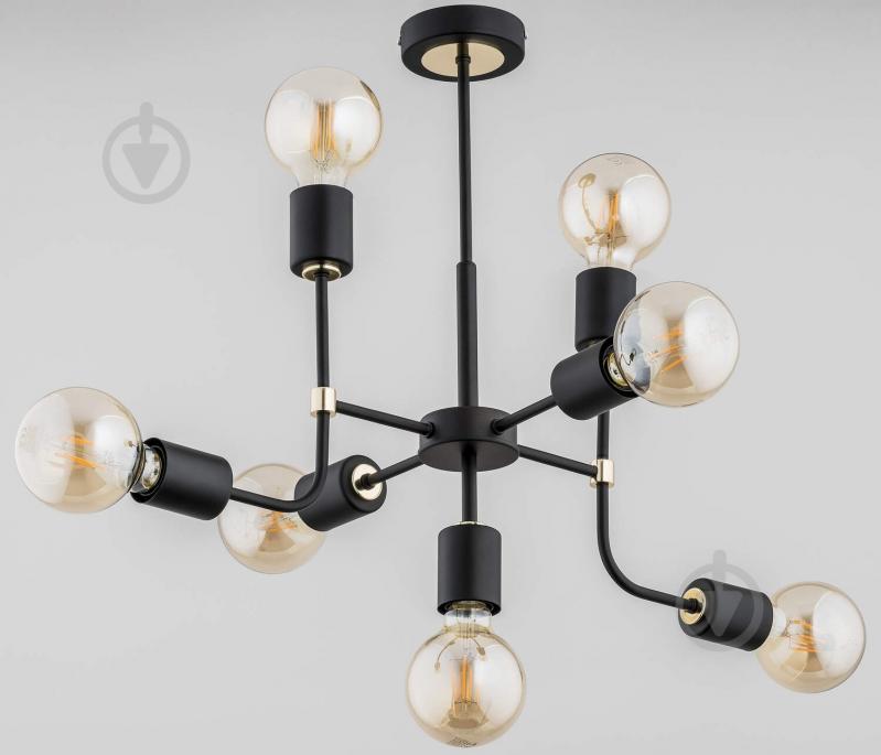 Люстра ALFA Transformers 7x60 Вт E27 черный 24877 - фото 1 Люстра ALFA Transformers 7x60 Вт E27 черный 24877 - фото 1