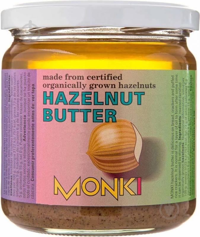 Паста Monki из жареного фундука органическая 330 г - фото 1