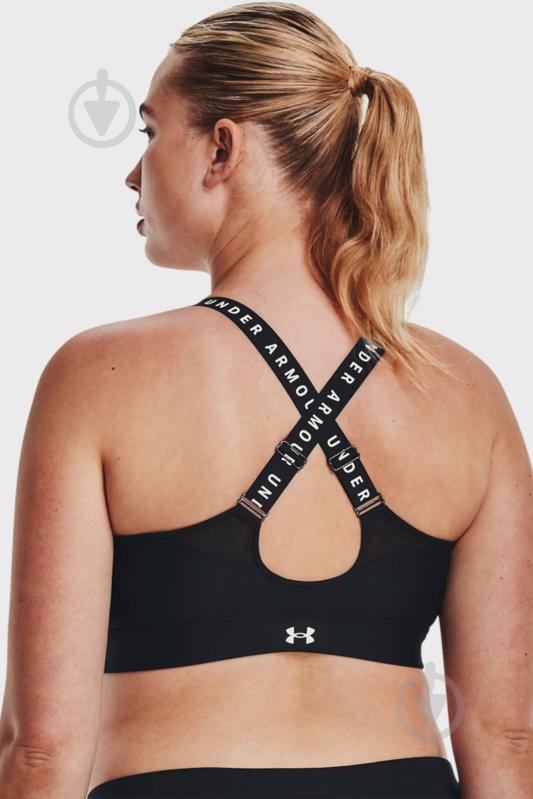 Бра Under Armour UA Infinity High Bra Zip 1373860-001 р.S черный - фото 6