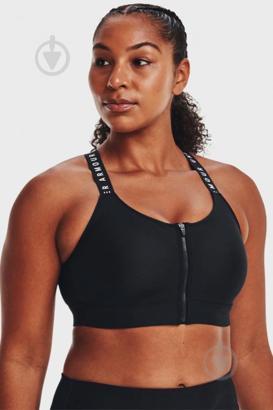 Бра Under Armour UA Infinity High Bra Zip 1373860-001 р.S черный - фото 3