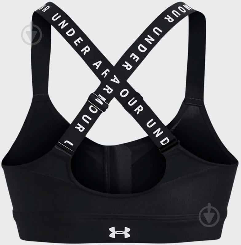 Бра Under Armour UA Infinity High Bra Zip 1373860-001 р.S черный - фото 15