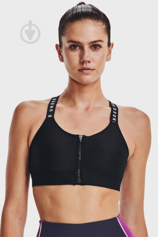 Бра Under Armour UA Infinity High Bra Zip 1373860-001 р.S черный - фото 9