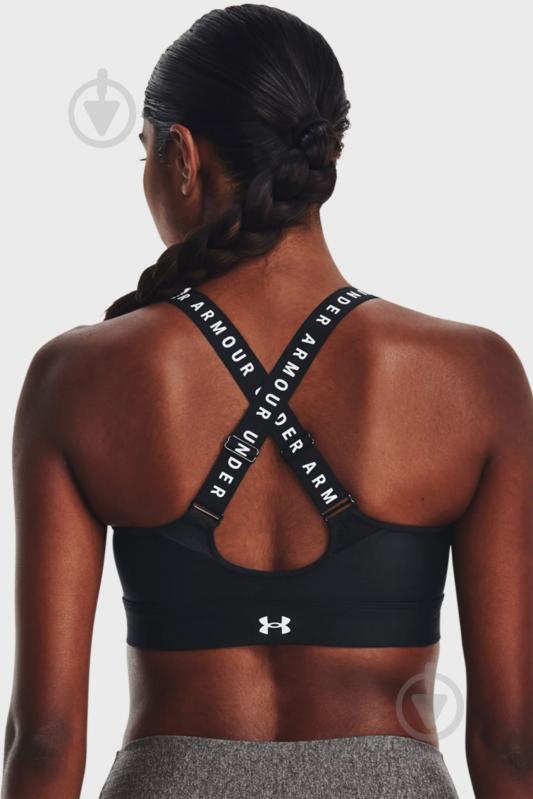 Бра Under Armour UA Infinity High Bra Zip 1373860-001 р.S черный - фото 8