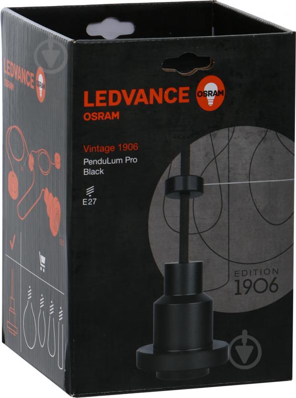 Підвіс Osram Ledvance Vintage 1x60 Вт E27 чорний - фото 2