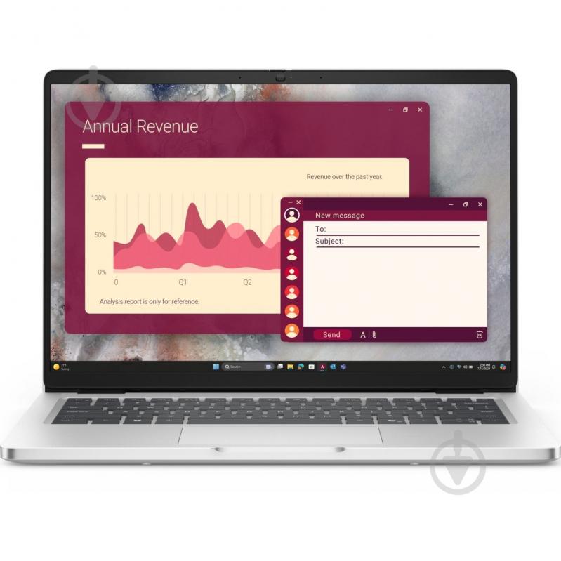 Ноутбук Dell Pro 14 Laptop 14" (BTO108PC14250UA_UBU) platinum - фото 1
