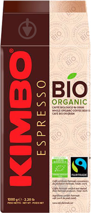 Кава в зернах Kimbo Flo BIO Organic 1000 г - фото 1