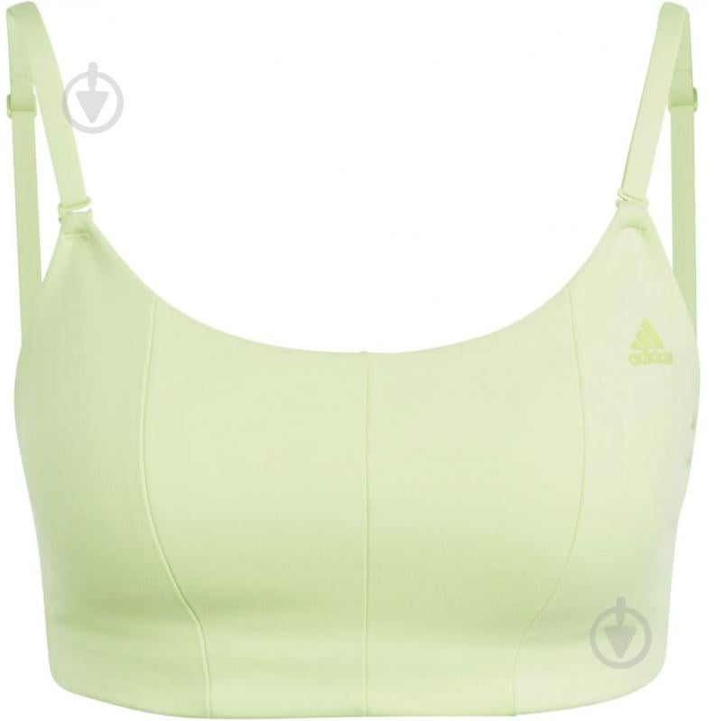 Бра Adidas Yoga Studio Light-Support Bra IJ5712 р.L-A зеленый - фото 1