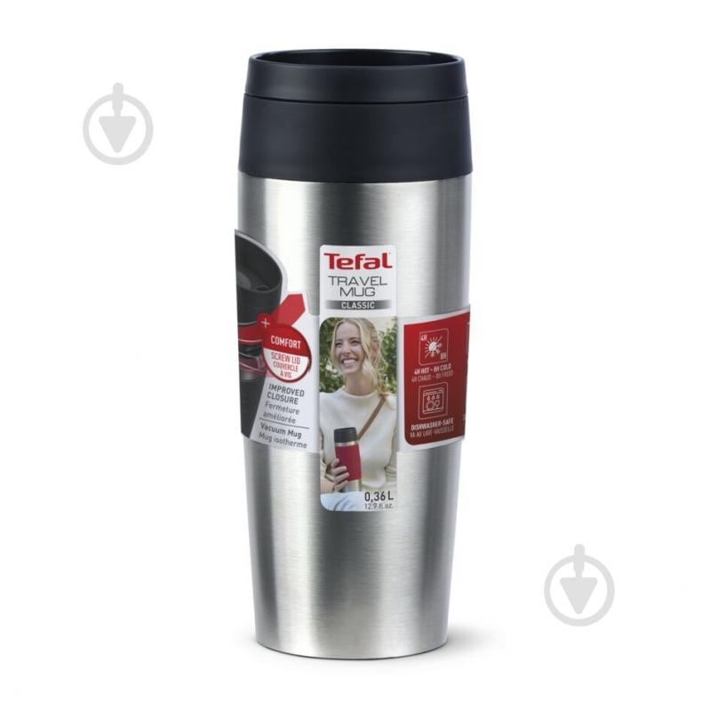 Термочашка Travel Mug Classic 0.36 л Стальной N2020110 Tefal - фото 9