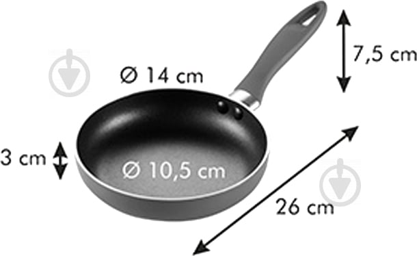 Сковорода PRESTO MINI 14 см 594001 Tescoma - фото 2