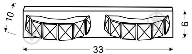 Светильник настенный Candellux SHIPI 2x3 Вт хром 22-45300 - фото 2