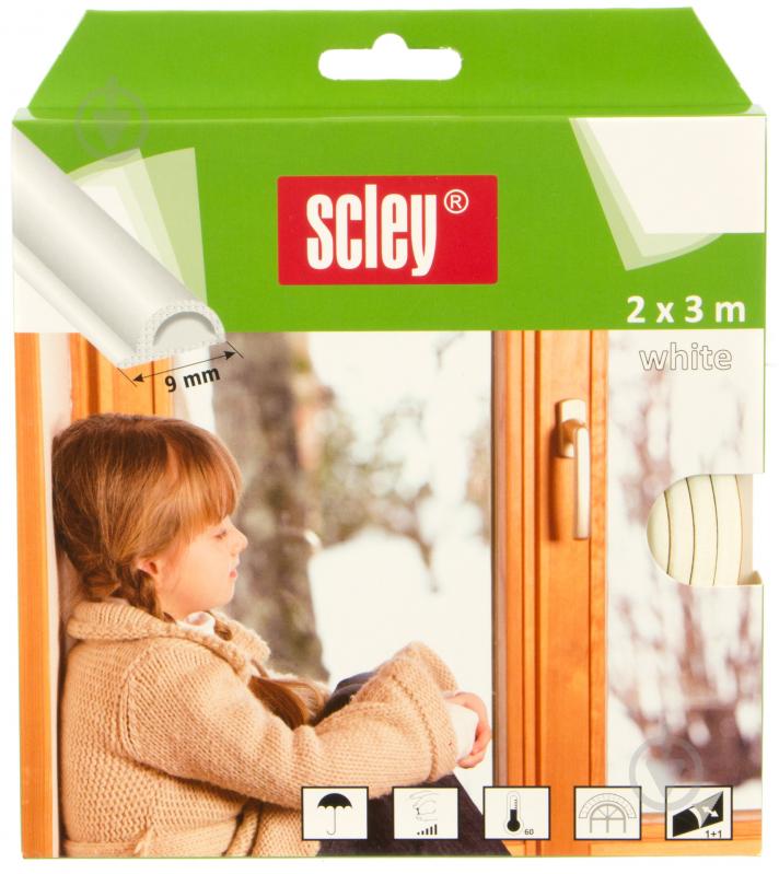 Ущільнювач P-подібний Scley 9х5,5 мм 2х3 м білий - фото 4