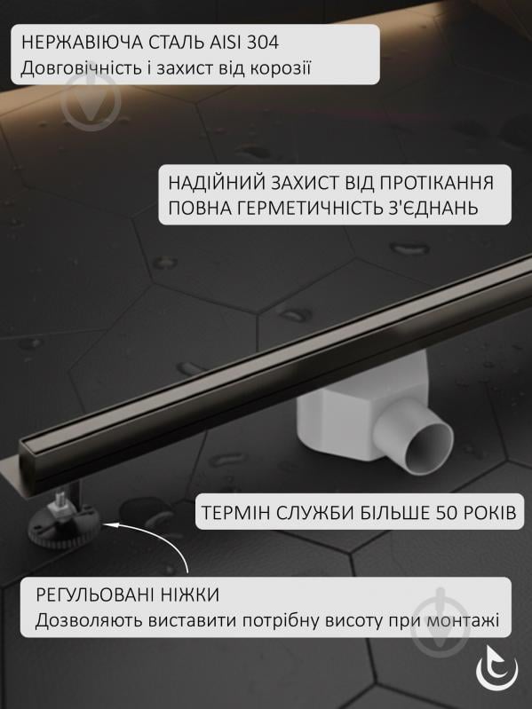 Душевой трап Helmken 370S3805, 800x31 мм - фото 4