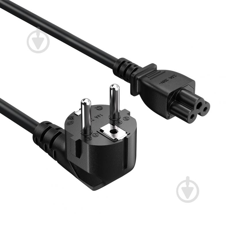 Кабель живлення ColorWay 1 м black (CW-CBP084-BK) - фото 2 Кабель живлення ColorWay 1 м black (CW-CBP084-BK) - фото 2