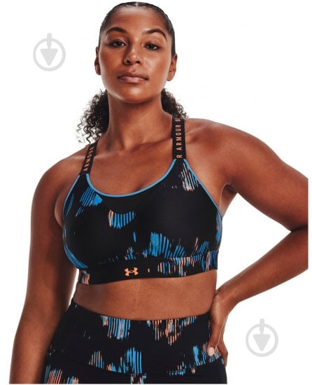 Бра Under Armour UA Infinity High Print Bra 1369026-001 р.XS чорний - фото 3