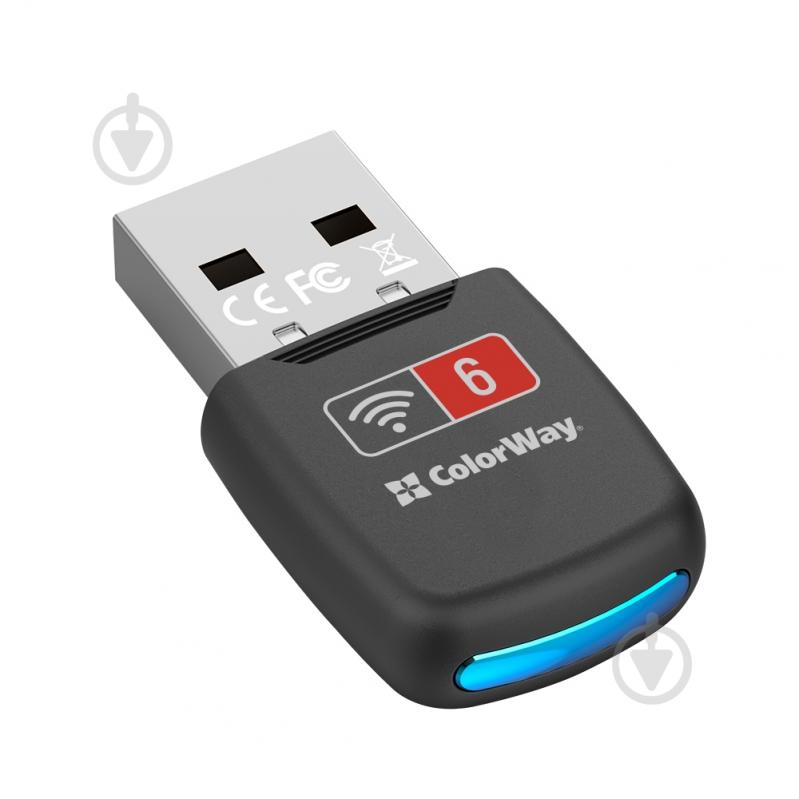 Wi-Fi-адаптер ColorWay Wi-Fi 6 286 Мбит/с (CW-AD-W1) черный - фото 3 Wi-Fi-адаптер ColorWay Wi-Fi 6 286 Мбит/с (CW-AD-W1) черный - фото 3