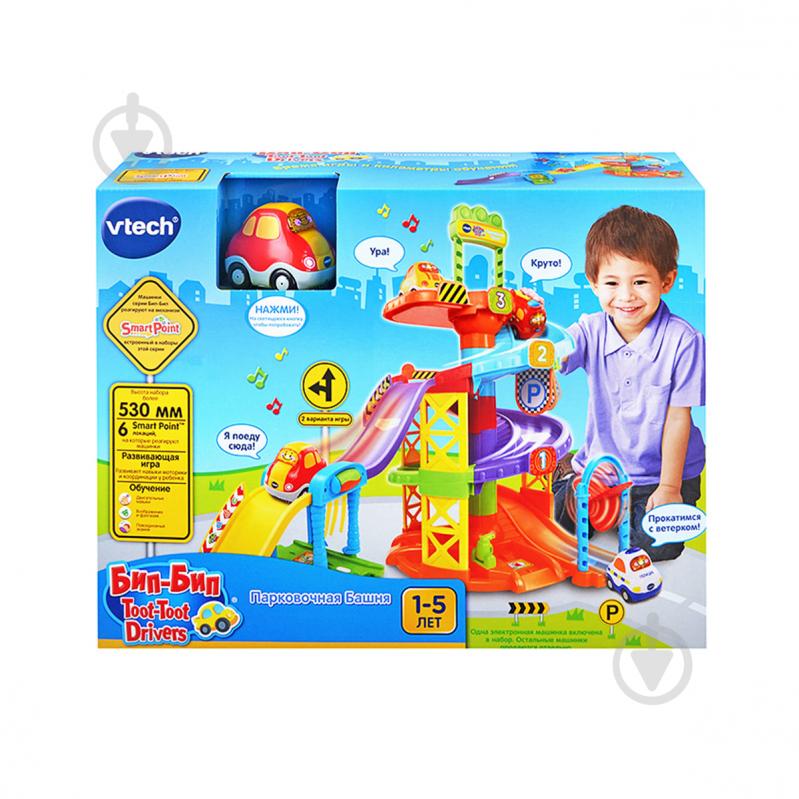 Игровой набор Vtech Парковочная башня Бип-Бип Toot-Toot Drivers 80-152766 - фото 3