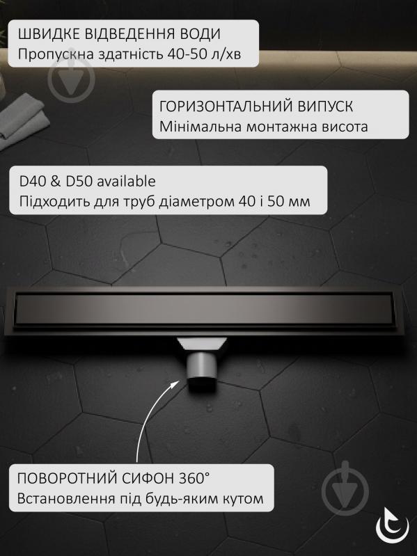 Душевой трап Helmken 37206605, 600x70 мм - фото 3
