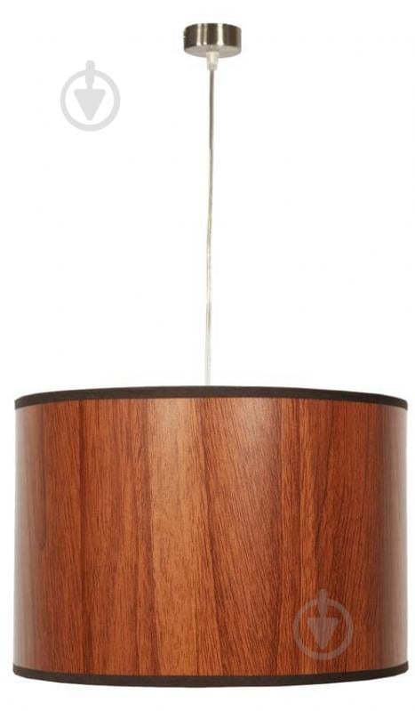 Люстра підвісна Candellux TIMBER 1x60 Вт E27 нікель/коричневий 31-56743 - фото 1