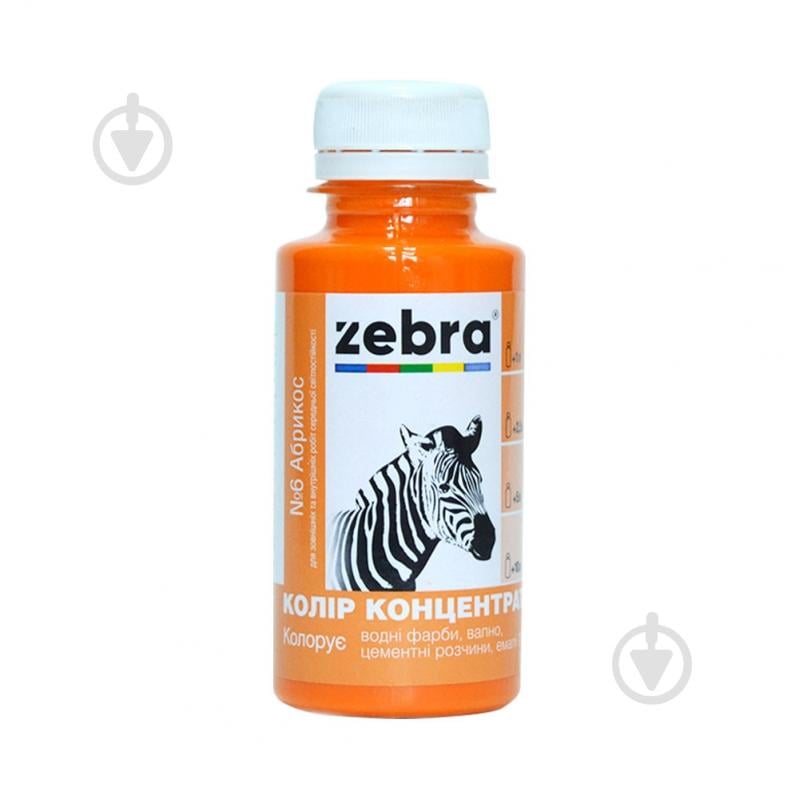 Колорант ZEBRA концентрат абрикосовий 100 мл - фото 1 Колорант ZEBRA концентрат абрикосовий 100 мл - фото 1