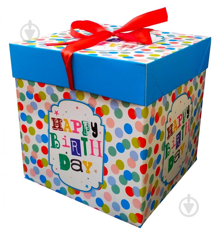 Коробка складана Смуги/горох 25x25x25 см (EBXL9801) - фото 6