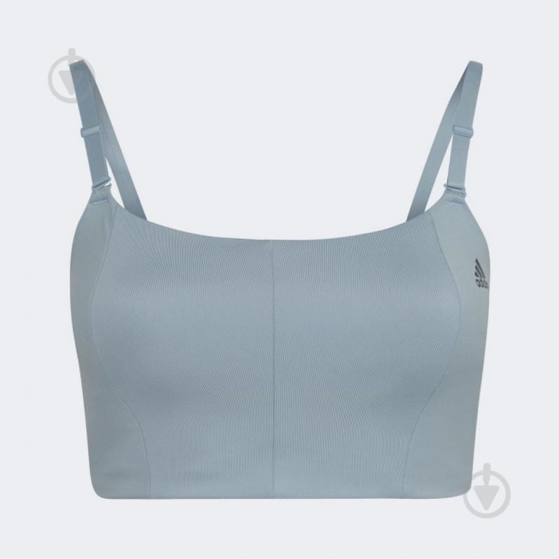 Бра Adidas Yoga Studio Light-Support Bra HF5069 р.1X голубой - фото 6