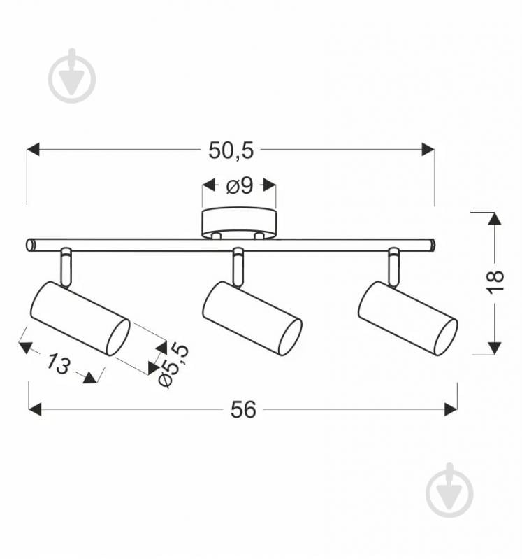 Спот Candellux Colly 3x15 Вт GU10 латунь 93-01733 - фото 2