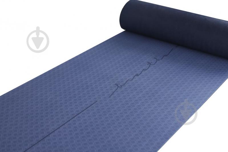 Коврик для фитнеса Energetics PVC Free Yoga Mat 1.0 1720х610х6 мм синий - фото 2