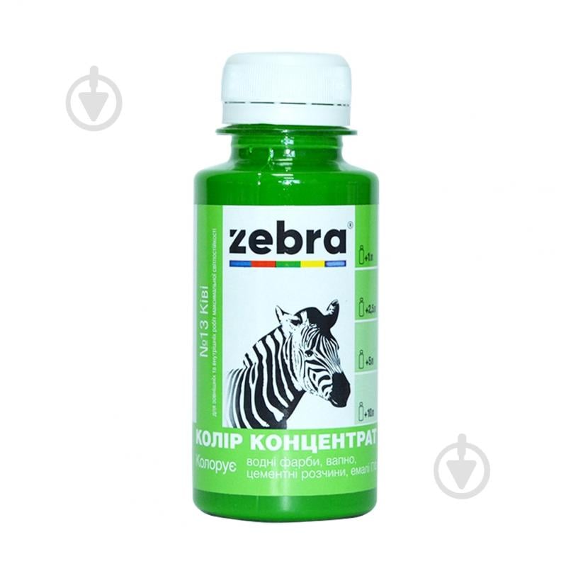 Колорант ZEBRA концентрат №13 киви 100 мл - фото 1