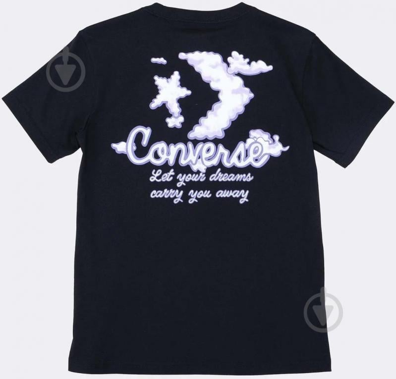 Футболка Converse SEASONAL GRAPHIC WORD ART SS TEE 10024536-001 р.XS чорний - фото 5