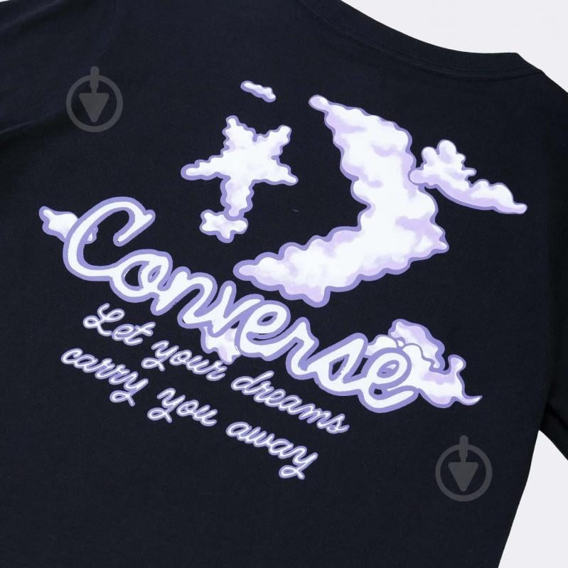 Футболка Converse SEASONAL GRAPHIC WORD ART SS TEE 10024536-001 р.XS чорний - фото 8