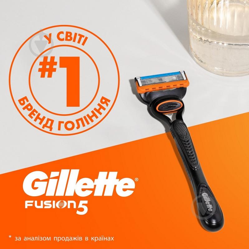 Сменный картридж GILLETTE Fusion 5 new 8 шт. - фото 9