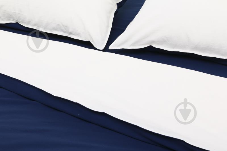 Комплект постельного белья 2.0 Doble Dark Blue Milk синий с белым SoundSleep - фото 4 Комплект постельного белья 2.0 Doble Dark Blue Milk синий с белым SoundSleep - фото 4