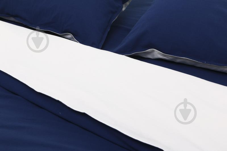 Комплект постельного белья 2.0 Doble Dark Blue Milk синий с белым SoundSleep - фото 5 Комплект постельного белья 2.0 Doble Dark Blue Milk синий с белым SoundSleep - фото 5