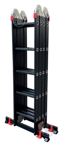 Шарнирная лестница-стремянка BauGut MULTIFORM 4x5 (LCG3420W) - фото 4